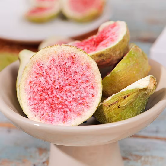 새로운 핫 아이템: 건강한 건조 무화과, 동결 건조 과일 스낵, 동결 건조 무화과, 과일 반쪽