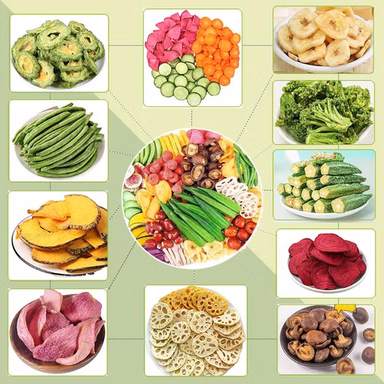 양질의 건조 야채 및 과일 칩 Vf 스낵 Vf 야채 및 과일 칩